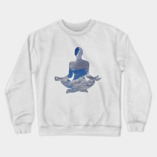 Yoga Meditation in the Clouds Crewneck Sweatshirt